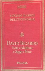 Note a Malthus. Saggi e note
