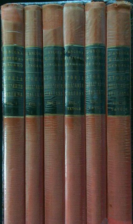 Storia dell'arte italiana 6vv - D'Ancona - copertina