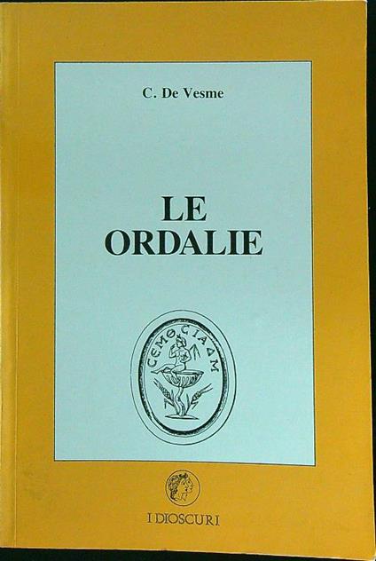 Le ordalie - C. De Vesme - copertina