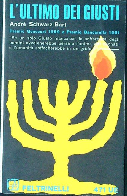 L' ultimo dei giusti - Andrè Schwarz-Bart - copertina