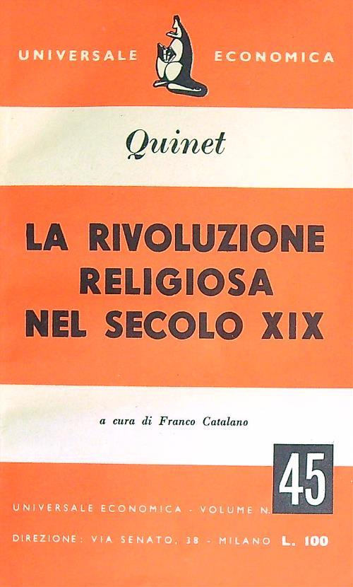 La rivoluzione religiosa nel secolo XIX