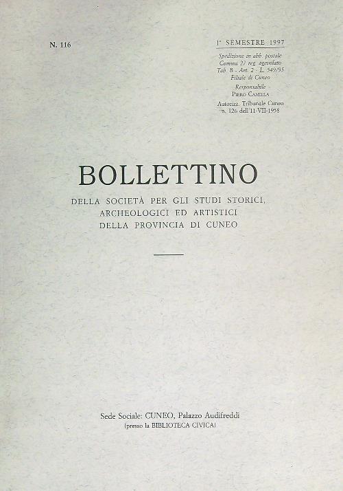Bollettino 116/ 1 sem 1997
