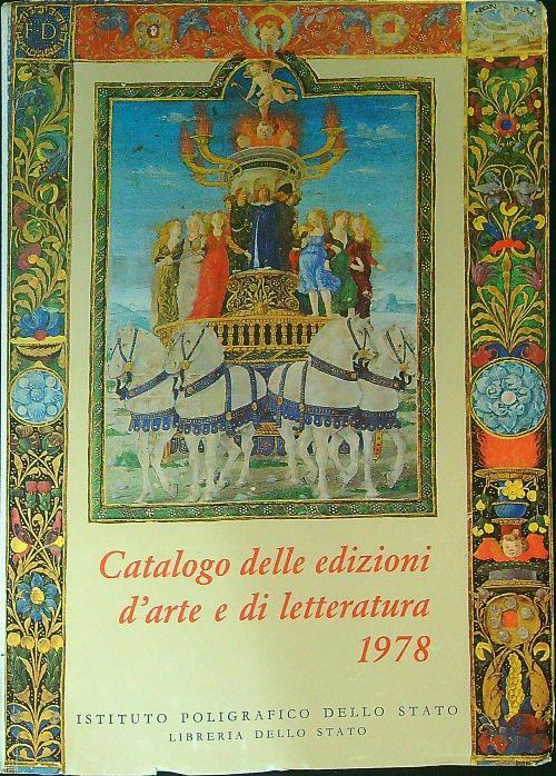 Catalogo delle edizioni d'arte e di letteratura 1978 - copertina