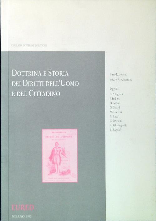 Dottrina e storia dei diritti dell'uomo e del cittadino