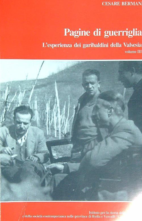 Pagine di guerriglia. Vol 3 - Cesare Bermani - copertina