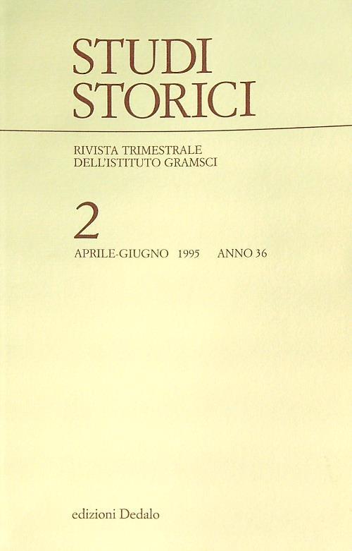 Studi storici 2/1995 - A.VV. - copertina