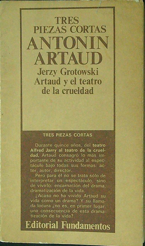 Tres Piezas Cortas port Antonin Artaud - copertina