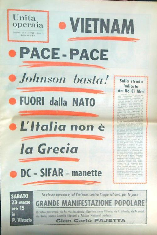 Unità Operaia Suppl 1/1968