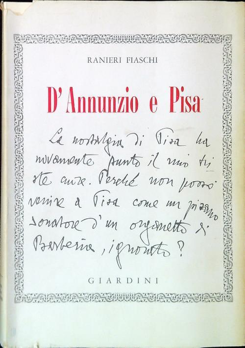 D'Annunzio e Pisa