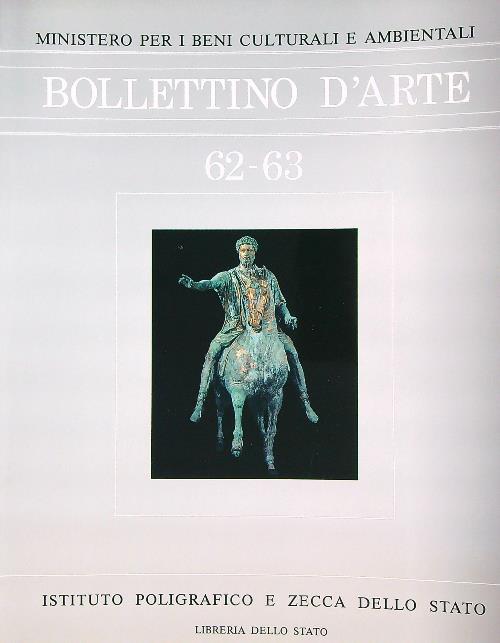 Bollettino d'arte 62-63