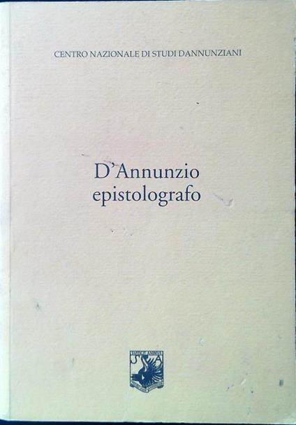 D'Annunzio epistolografo - copertina