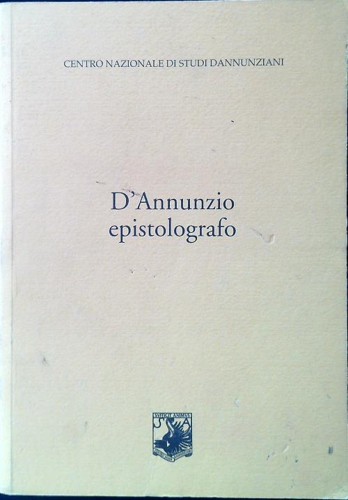 D'Annunzio epistolografo - copertina