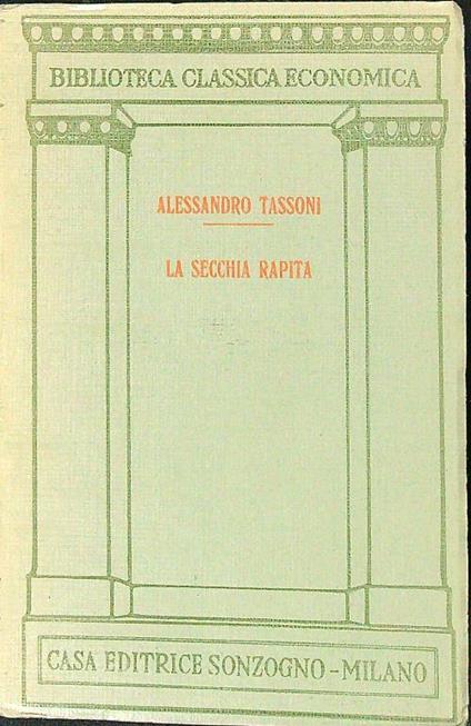 La secchia rapita - Alessandro Tassoni - copertina