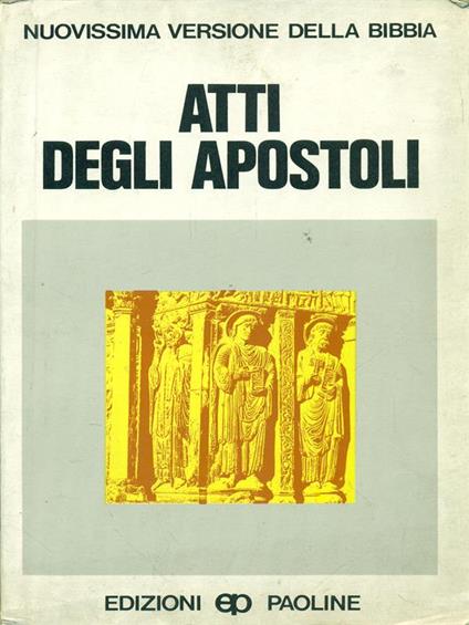Atti degli apostoli - Carlo M. Martini - copertina