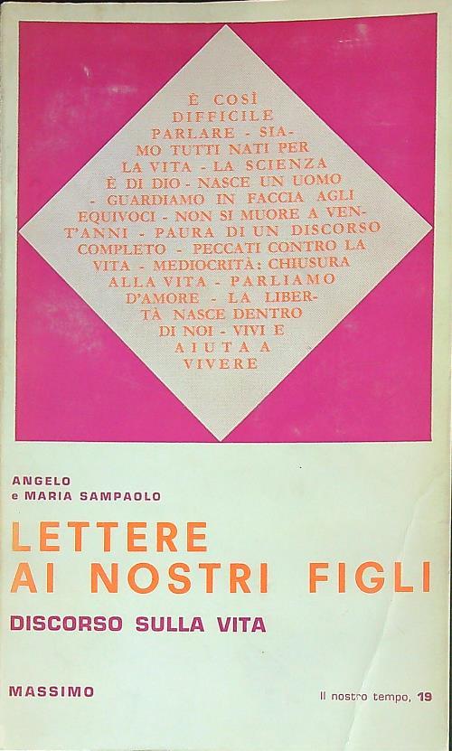 Lettere ai nostri figli - Angelo Sampaolo - copertina