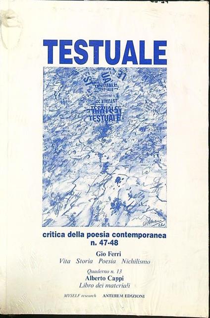 Testuale 47/48 - Libro dei materiali - copertina