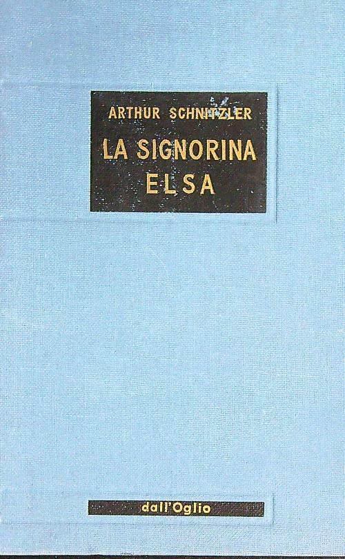 La signorina elsa - Arthur Schnitzler - copertina