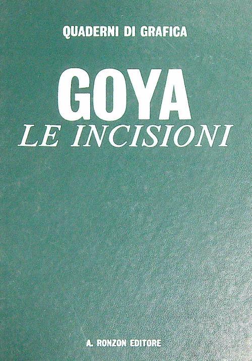 Goya le incisioni - copertina