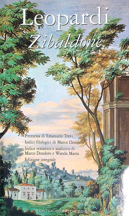 Zibaldone - Giacomo Leopardi - copertina