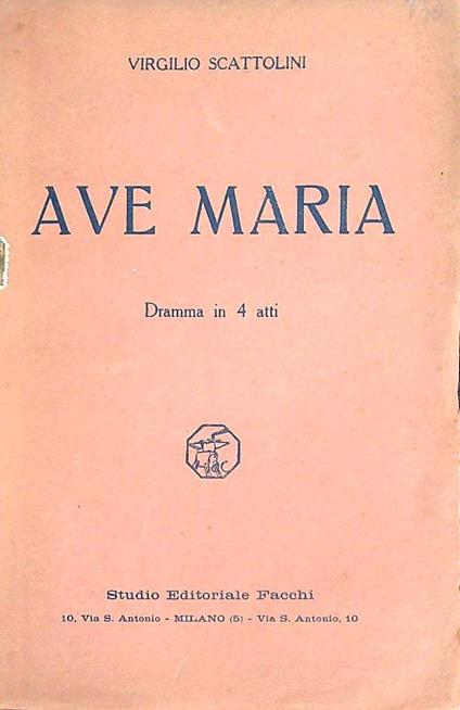 Ave Maria - Virgilio Scattolini - copertina