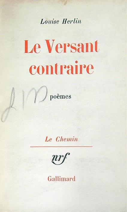 Le versant contraire - Louise Herlin - copertina