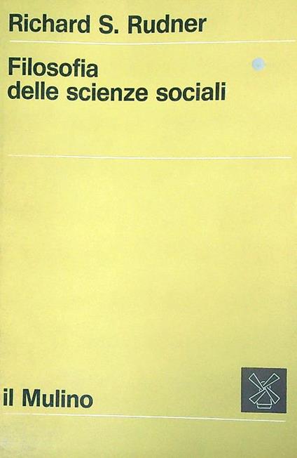 Filosofia delle scienze sociali - Richard Rudner - copertina