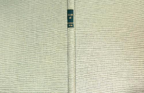An illustrated souvenir of the exhibition of italian art - copertina