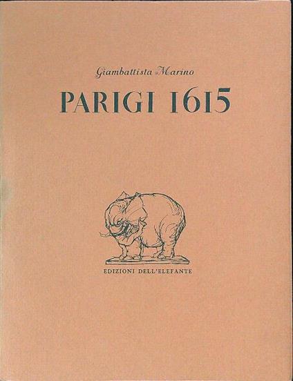 Parigi 1615 - Giambattista Marino - copertina