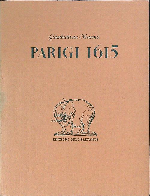 Parigi 1615 - Giambattista Marino - copertina