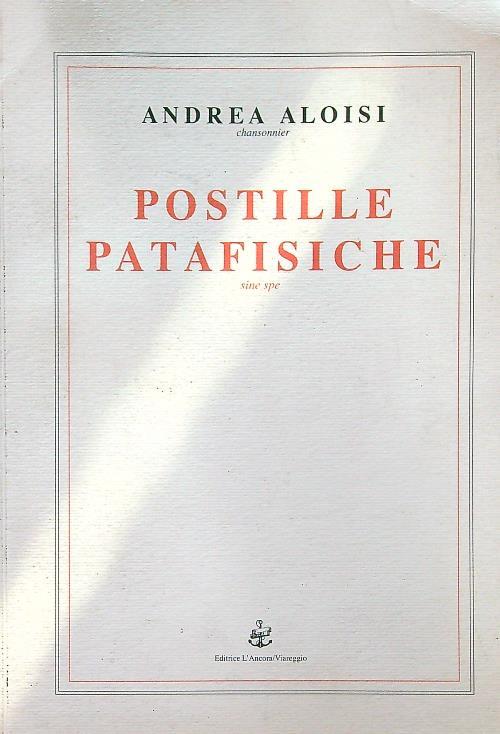 Postille patafisiche - Andrea Aloisi - copertina