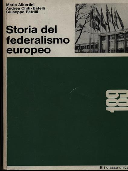 Storia del federalismo europeo - copertina