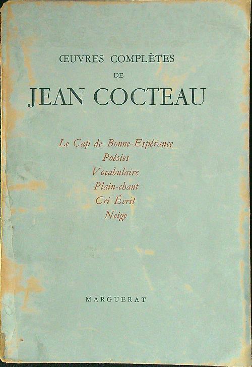Oeuvres completes de Jean Cocteau - a.vv. - copertina