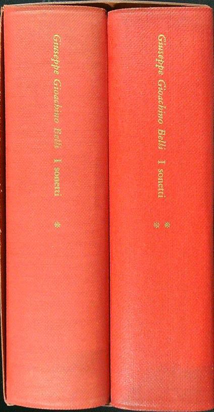 Sonetti 2vv - Giuseppe Gioacchino Belli - copertina