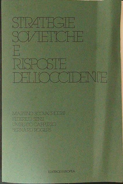 Strategie sovietiche e risposte dell'occidente - copertina