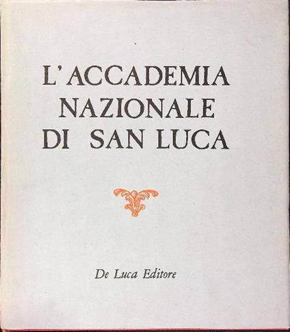 L' accademia nazionale di San Luca - copertina