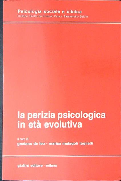 La  perizia psicologica in età evolutiva - copertina
