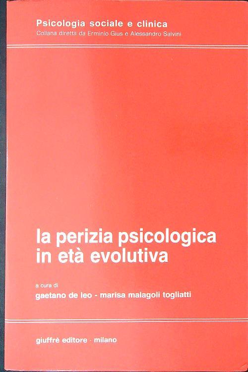 La  perizia psicologica in età evolutiva - copertina