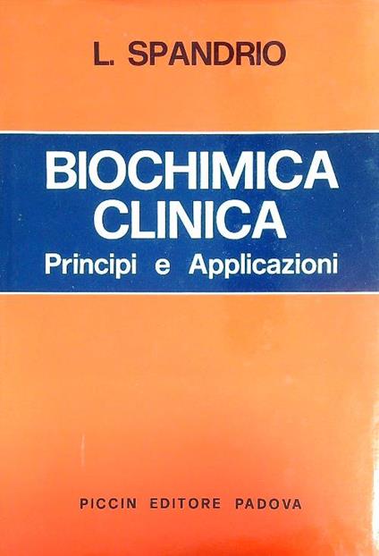 Biochimica clinica - Luigi Spandrio - copertina