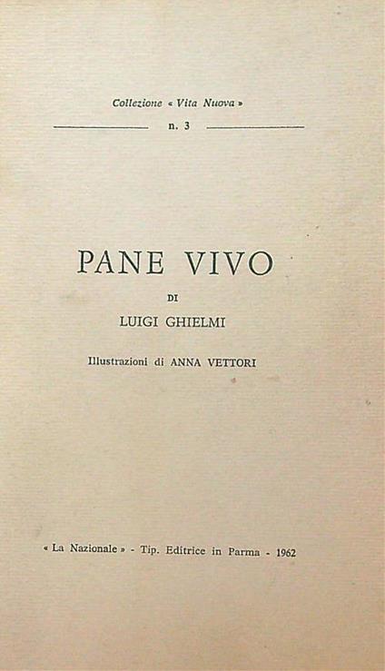 Pane vivo - Luigi Ghielmi - copertina