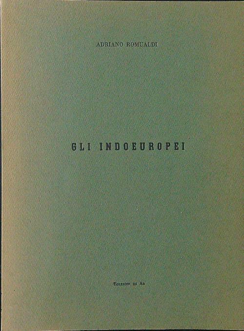 Gli  Indoeuropei - Adriano Romualdi - copertina