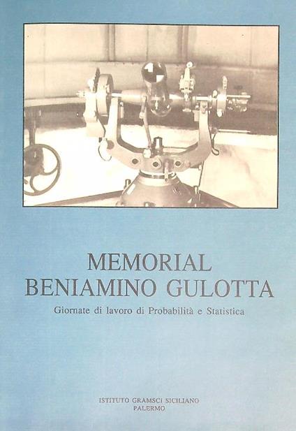 Atti del Memorial Beniamino Gulotta - copertina