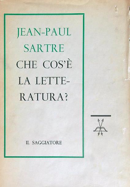Che cos'è la letteratura? - Jean-Paul Sartre - copertina