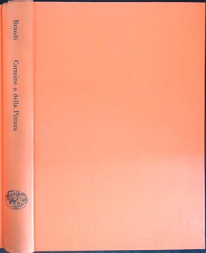 carmine o della pittura - Cesare Brandi - copertina