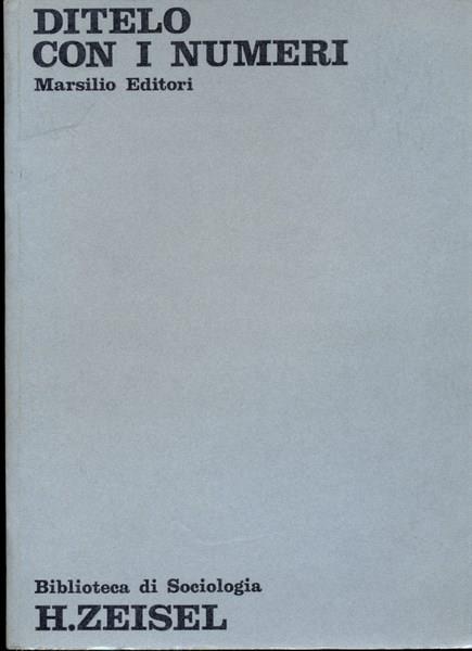 Ditelo con i numeri - H. Zeisel - copertina