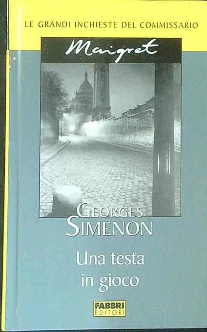 Una  testa in gioco - Georges Simenon - copertina