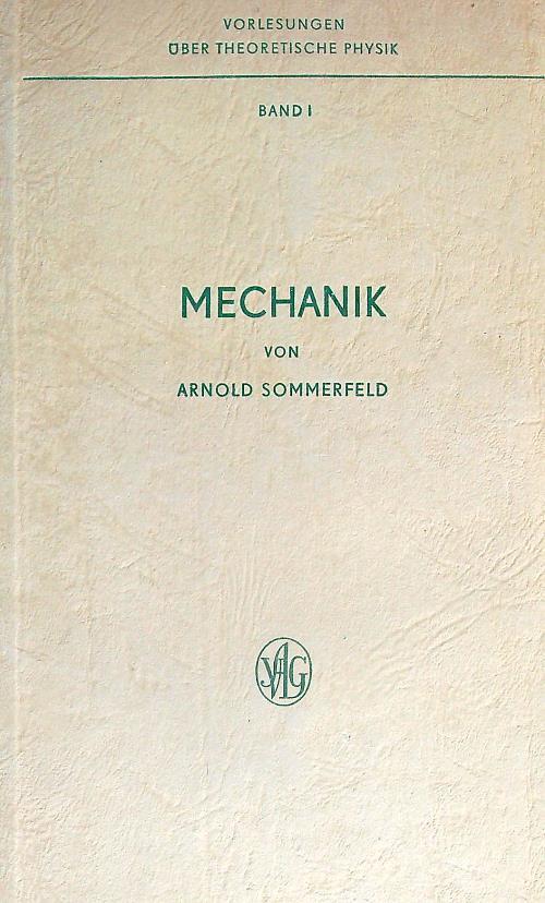 Mechanik - Arnold Sommerfeld - copertina