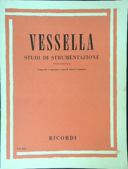 Vessella Studi di strumentazione per banda - copertina