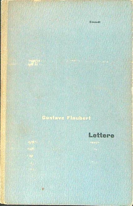 Lettere - Gustave Flaubert - copertina