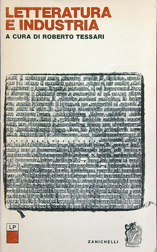 Letteratura e industria - Roberto Tessari - copertina
