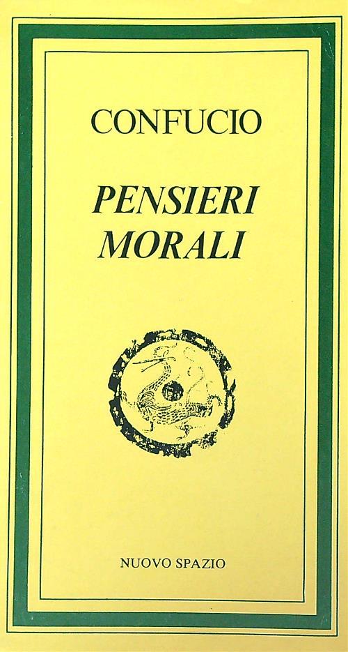 Pensieri morali - Confucio - copertina